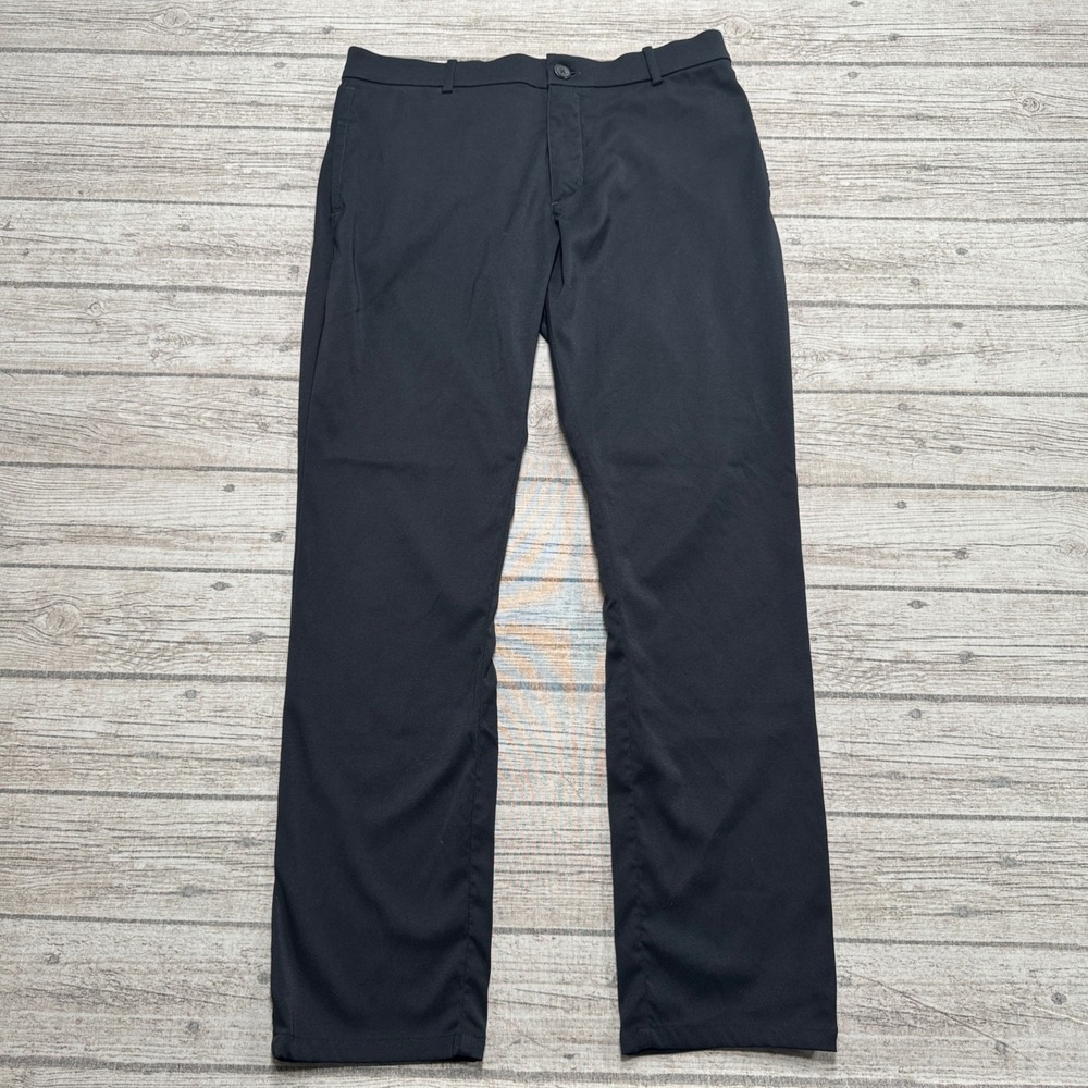 Nike Golf Pants Men's Medium Black Dri-FIT Straight Leg Athletic Training Gym